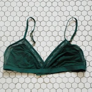 Emerald Madewell Triangle Bralette